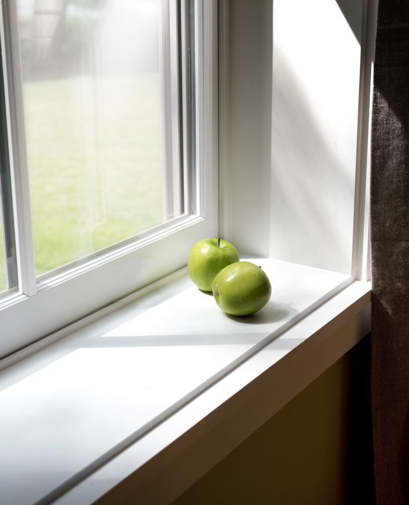 apples in a window